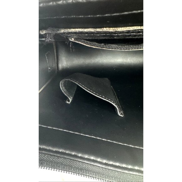 Harley Davidson Purse Black Leather Cross Body Motorcycle Riding Gear Biker Logo - Picture 5 of 11